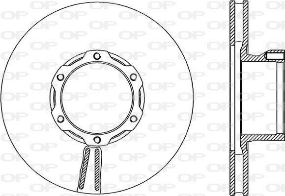 OPEN PARTS Тормозной диск BDA1702.20